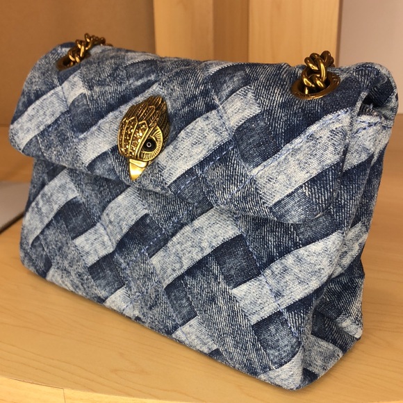 π₯KURT GEIGER - Mini Denim Kensington Bag - AG982 - Picture 3 of 10